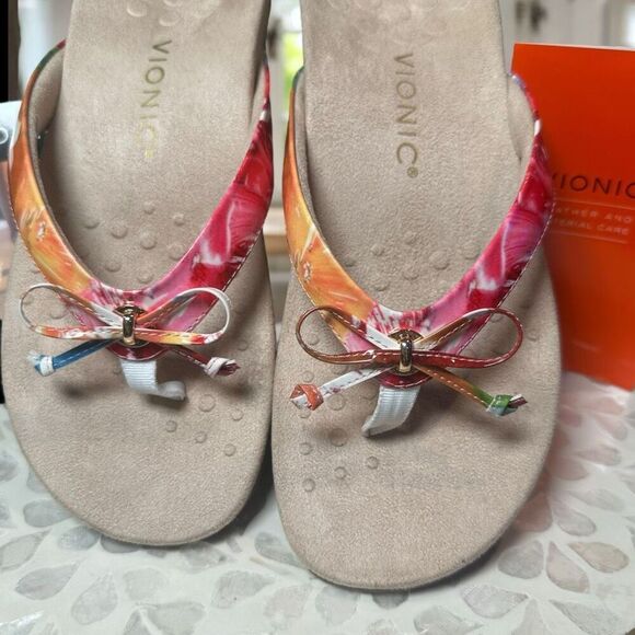 Vionic Cassie Orthotic Slip-On Sandals Arch Support Flip Flop Comfort Women’s 9 - Picture 6 of 13